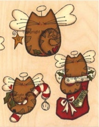 Kitty Angel Ornaments-DIY-Cat Ornaments-Pet Lovers-Gift Ideas-For Her-Gift Tags-Cats-Holiday Decor