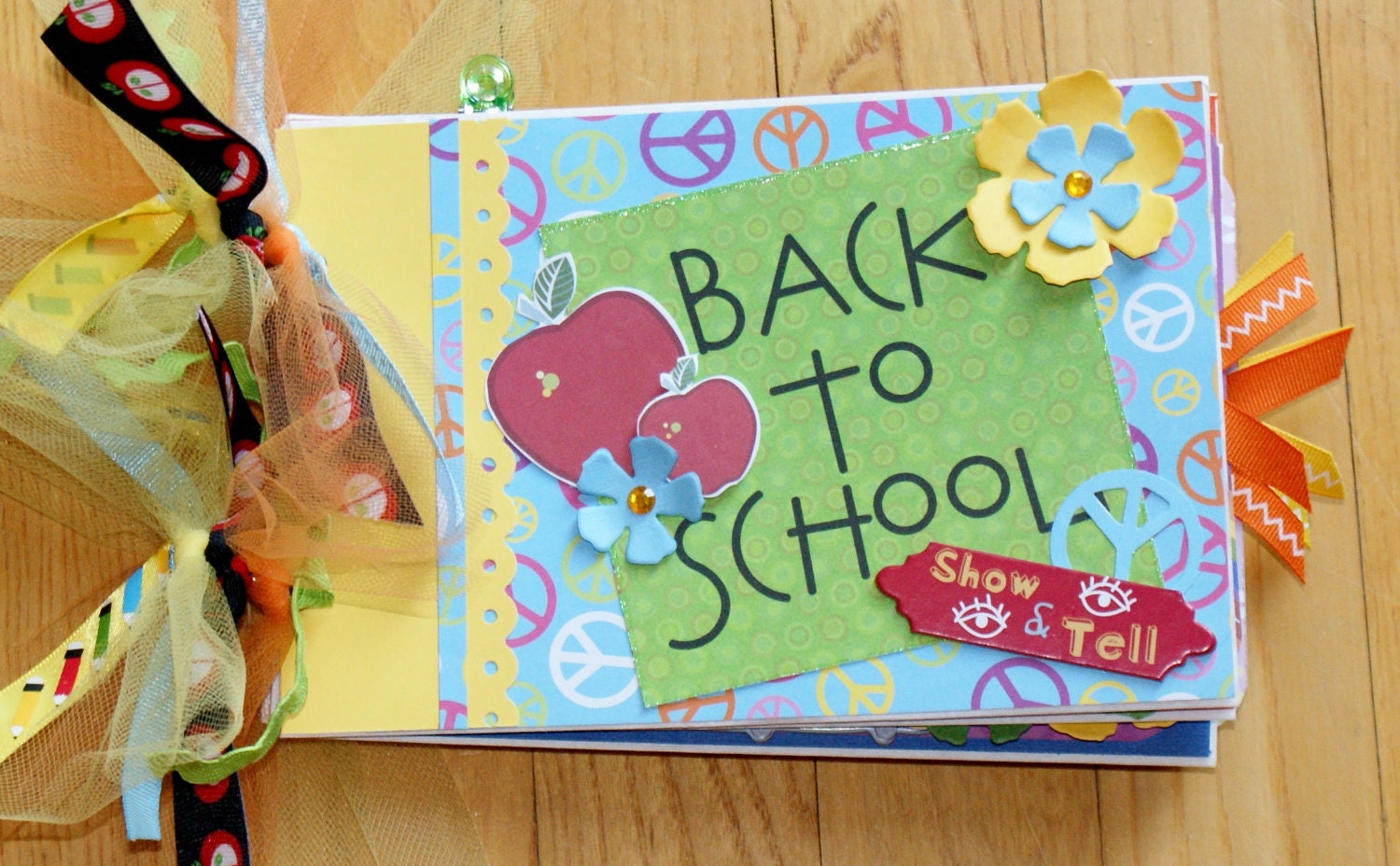 Premade School Scrapbook Mini Album Teacher Gift Preschool Scrapbook Album Back to School Scrapbook Album Elementary Scrapbook Album