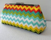 Frame Clutch, Chevron Multi Color
