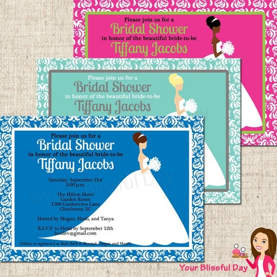 PRINTABLE Bridal Shower Invitation (Customizable) Il_570xn