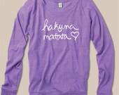 Hakuna Matata Eco Slouchy Long Sleeve Womens Sweatshirt