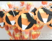 15 Candy Corn Halloween Hang Tag Toppers Party Favor Treat Bags