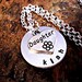 Daughter Necklace, Personalized Hand Stamped Charm Necklace, Daughter Necklace