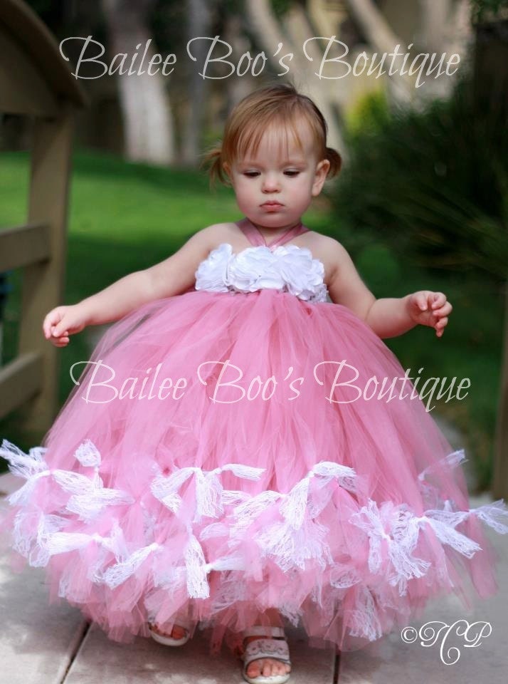 Dusty Rose Pink Tutu Petti Tutu, Tutu Dress, Pageant Dress, Flower Girl Tutu Dress, 2 Toddler to 4 Toddler