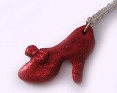 Ruby Slippers, Wizard of Oz Jewelry, Dorothy's Ruby Slippers, Red High Heel Jewellery
