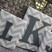 Gray chevron, 3 piece Monogram set
