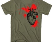 Anatomical Heart Shirt Bleeding Heart Free Shipping