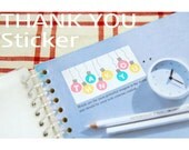 6 Thank You Bulb Print Sticker