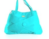 TURQUOISE HANDBAG / turquoise purses /x-bag / blue handbags /  everyday bag/ diaper bag / aqua handbags / city bags