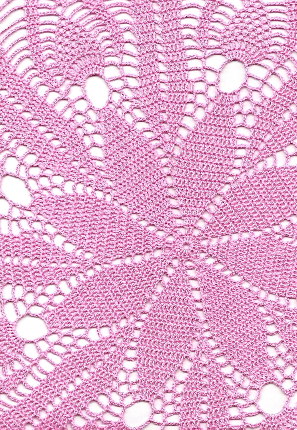 Crochet doily, lace doily, table decoration, crocheted place mat, center piece,doily tablecloth, table runner, napkin, pink