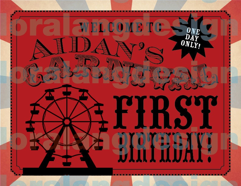 DIY Printable Vintage County Fair Birthday Yard Sign Il_170x135