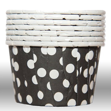 Dot Black Portion Candy Baking Cups - Qty 20 Il_570xn