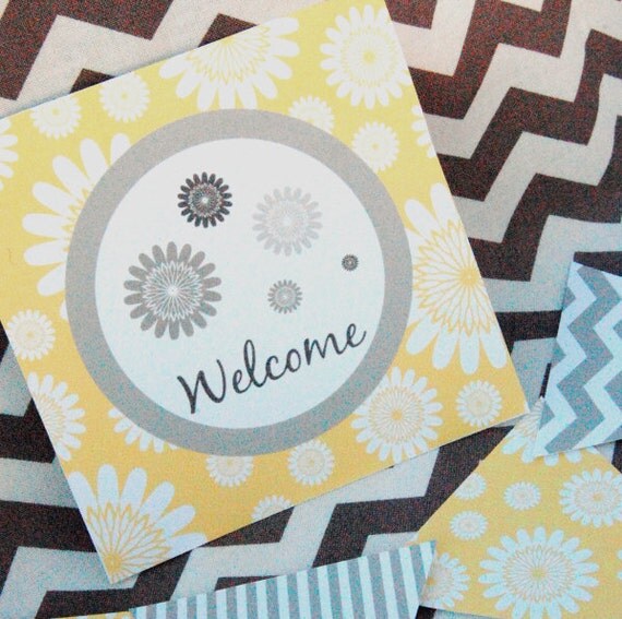 Yellow Daisy Decorations for Birthday Party or Baby Shower - Girls DIY Printable Decor by BeeAndDaisy - Instant Download Il_570xn