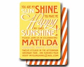 Invitation . Sunshine Collection . by Loralee Lewis
