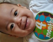 NEW Monthly Baby Onesie Stickers - Dino Boy