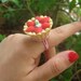 Strawberry tart Eraser Ring