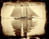 Vintage Sailboat Reproduction - 8x10 Photo Print