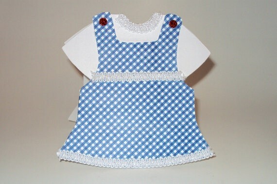 Wizard Of Oz Dorothy's Dress Blank Cards set of 5