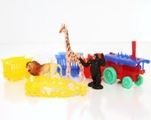 Vintage Happy Birthday Zoo Train Cake Decoration