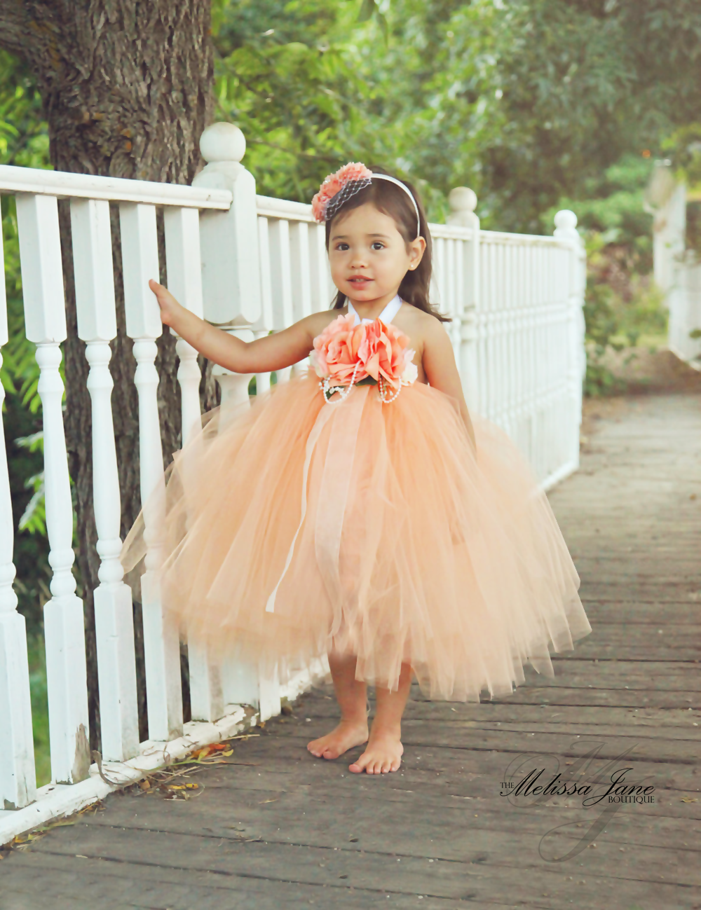 Peach Devine Tutu Dress