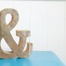 Free Standing Ampersand Made From Reclaimed Wood by The Reclaimery