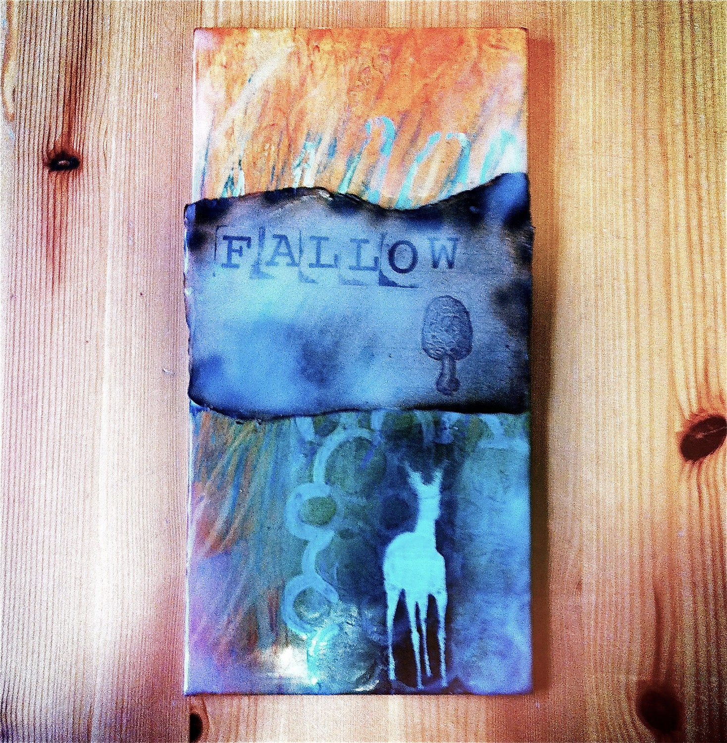 Fallow- a mixed media encaustic painting