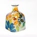 Hand Painted "Patron" Bottle Glass Bottle White Yellow Blue Flowers Abstract Retro Home Decor Decorative Glass Art