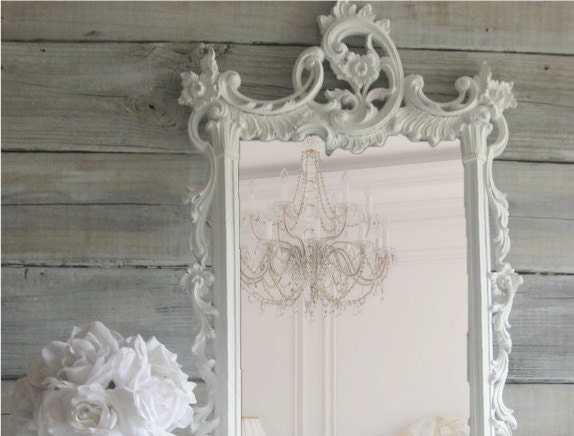 Hollywood Regency Ornate Mirror, Shabby Chic Mirror