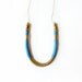 Navy brass necklace