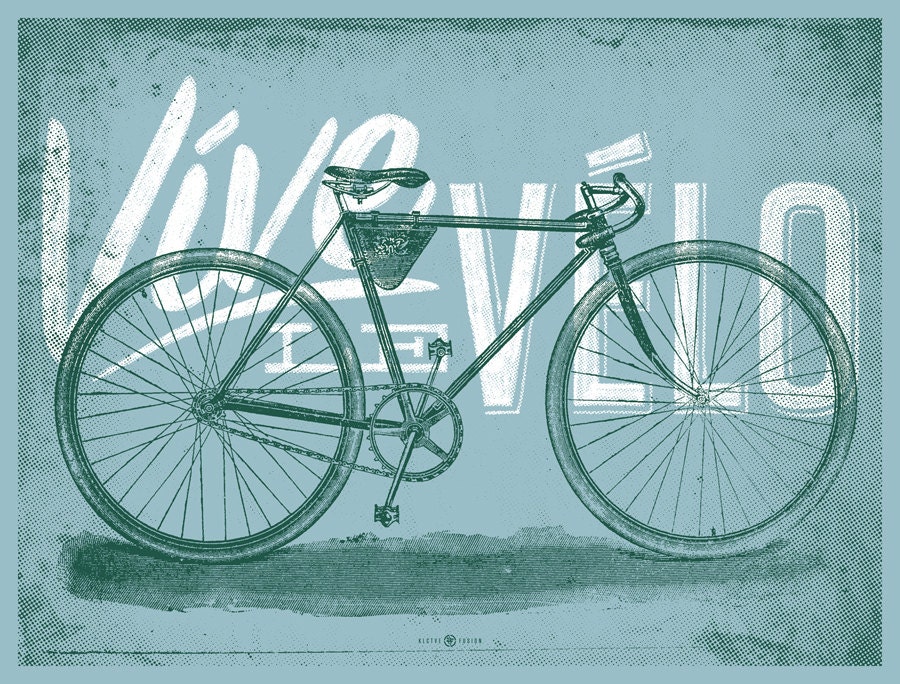 Vive Le Velo 2012 Bicycle Art Print