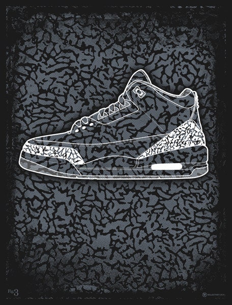 Air Jordan III art print
