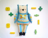 Berta Little  Owl, soft art toy by Wassupbrothers