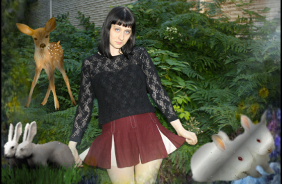 vintage 50s 60s GOTH PREPPY CHEERLEADER womens dark red and cream pleated mini skirt size Small