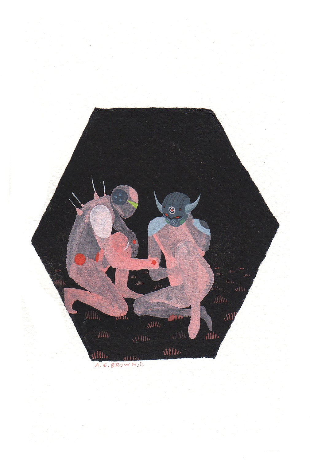 Battle Lords . Syca Helps Mino . Print
