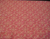 Baby/ Childrens Burp Cloth  Flannel Pink with Tropical Pink Floral
