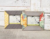 8x10 Retro Print Picture Frames - Set of 2 Frames - Multi-Color Frame Group