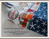 PDF Pattern for Anita Vacation Tote Bag - Tutorial Style Sewing Pattern
