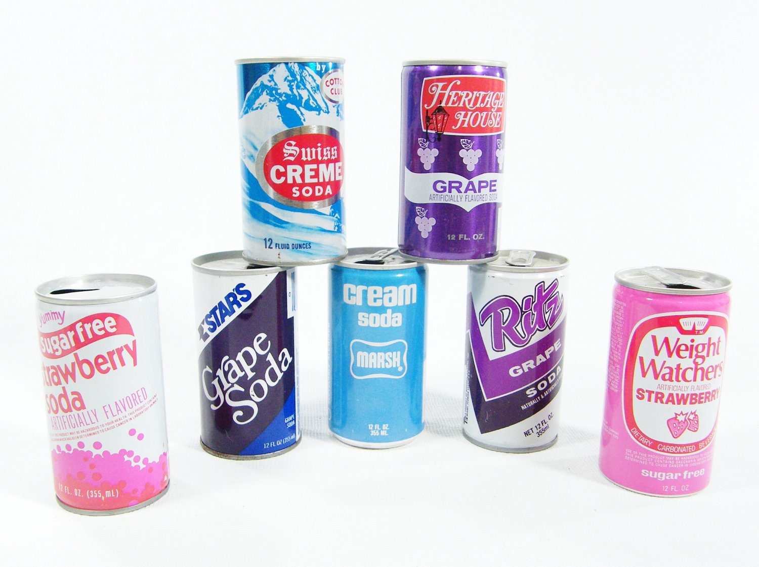 Vintage Pop Cans