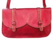 Holiday sale - Fancy hot pink leather purse