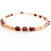 January birthstone  Garnet Gemstone gold  seed beads ankle bracelet.  Fashion sexy foot jewelry. Boxingdaysale