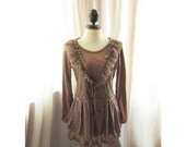 Jane Austen Woody Vineyard Frolic Secret Garden Bohemian Peasant Gypsy Rugged Antique Fall Fairy Marie Antoinette Alice in Wonderland Dress