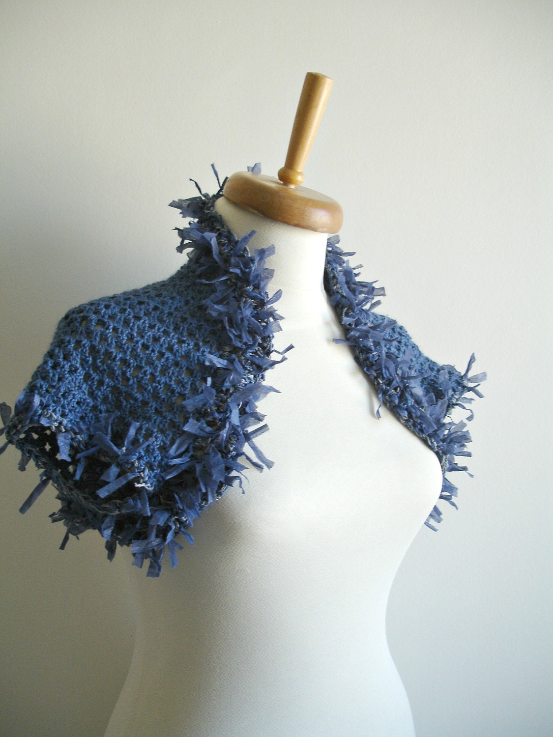 Denim Blue  Shrug,  New Season, Spring  Fashion,  Ready To Ship, Gift for Her