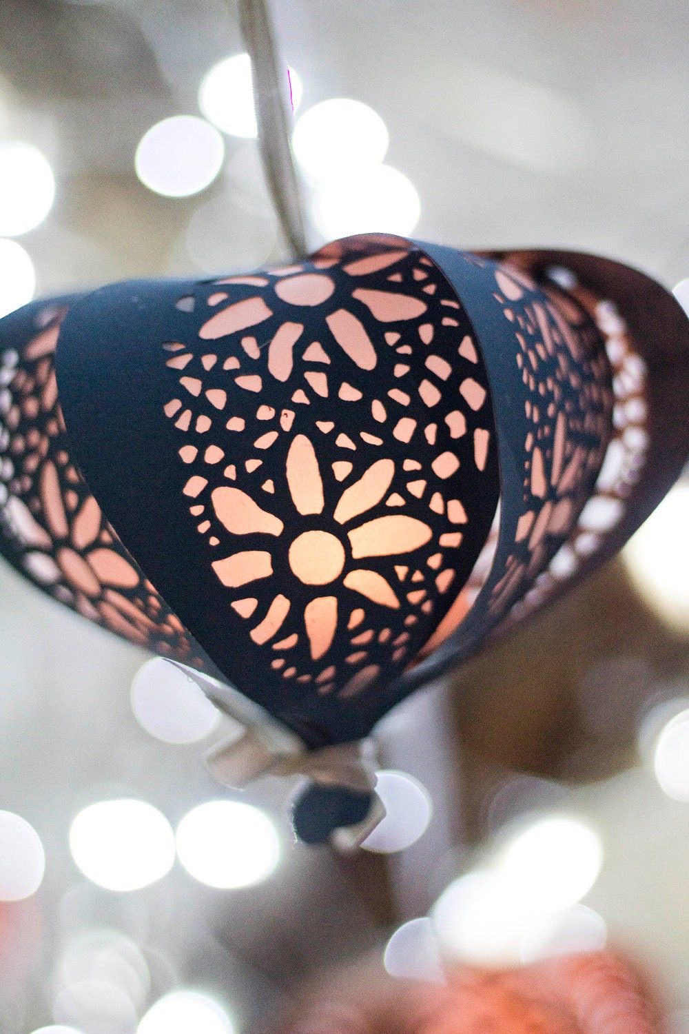 paper lantern floral handmade venue decoration vintage tealight wedding head table decoration- Extra Large