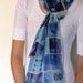 Blue Mitosis Silk Scarf