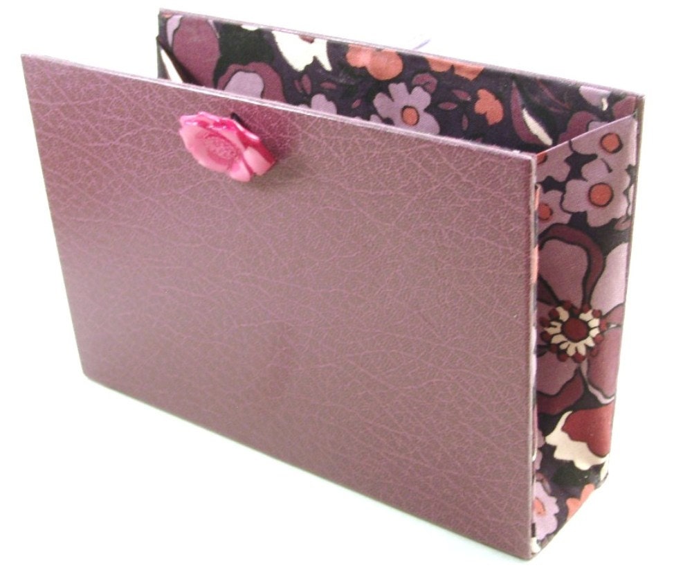 Book Clutch or Book Purse made from Upcycled Readers DIgest Collected Books in Lavender