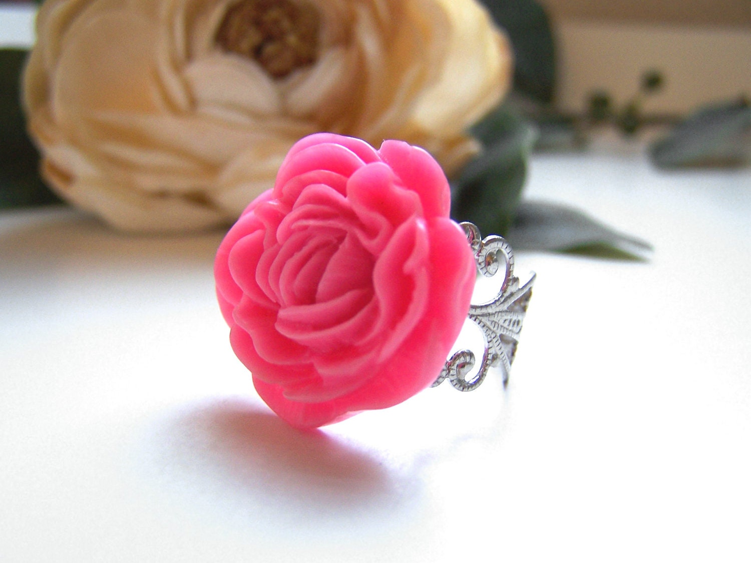 Hot Pink Connie Ring