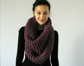 The Barrow, Chunky Infinity Cowl Scarf - FIG