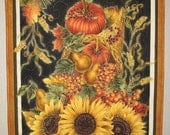 Autumn Harvest Wall Hanging from Timeless Treasures Fabric harvest line