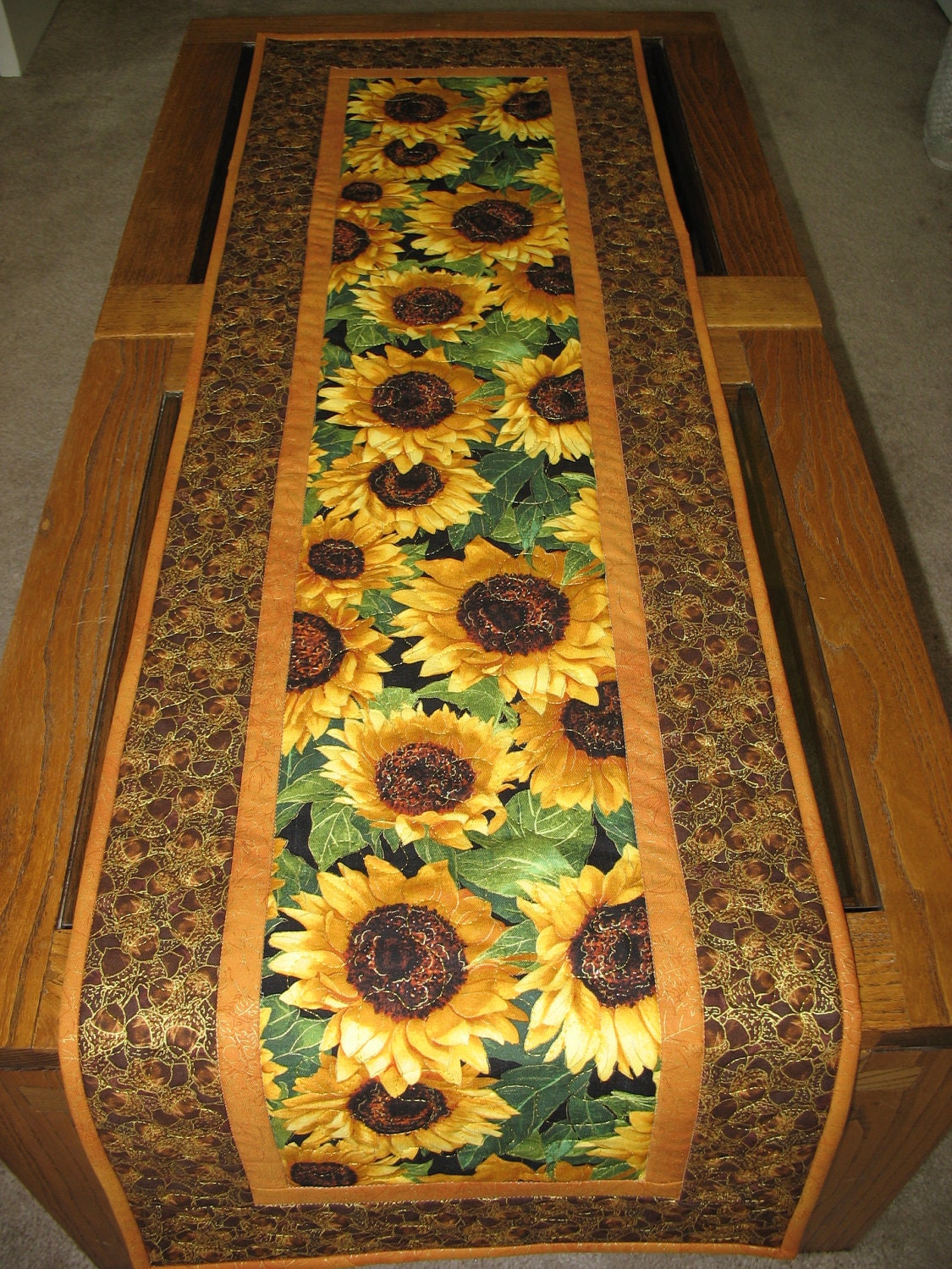 Autumn Table Runner Quilted fabric from Timeless Treasures