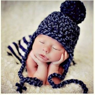 Newborn Photo Prop Baby Boy Hat